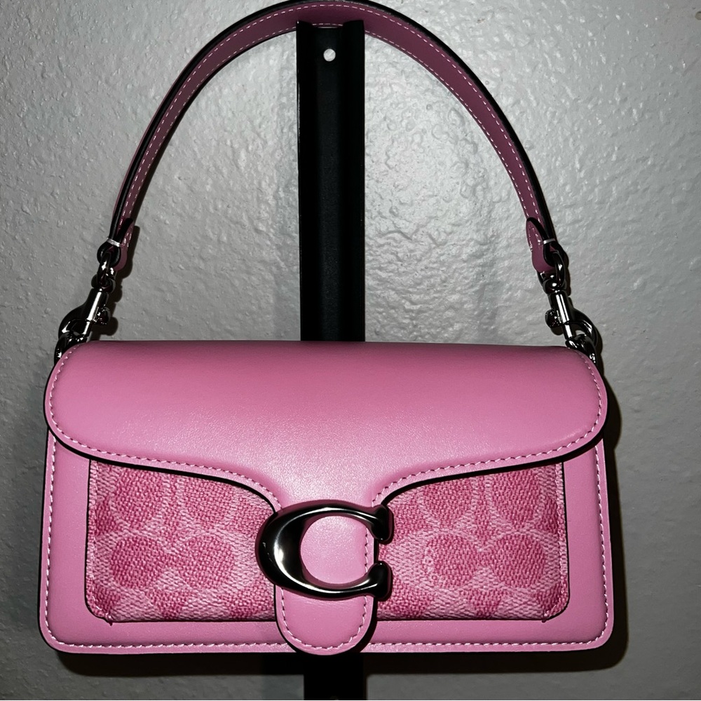 Coach Tabby 20 Signature Canvas in Vivid Pink